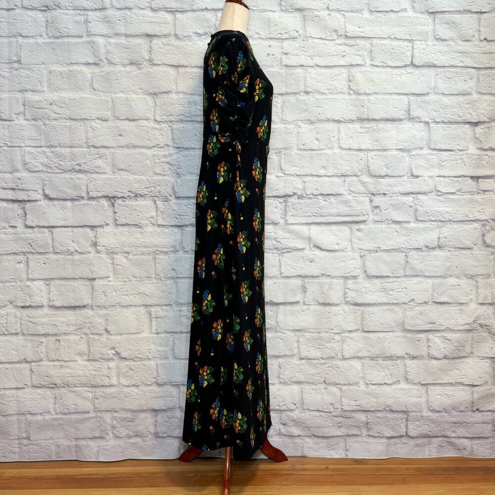 Asos Black Floral Maxi Dress - Picture 3 of 6